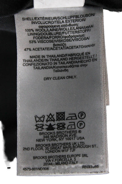 Brooks Brothers Mens Gray Wool Dress Pants Button Size 36