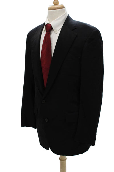 Polo Ralph Lauren Mens Suit Jacket Black Wool Button Size 40