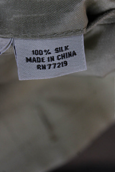 Pronto Uomo Mens Suit Jacket Beige Silk Checked Button Size 46