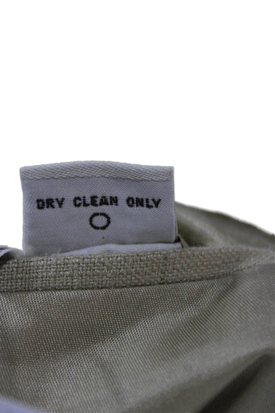 Pronto Uomo Mens Suit Jacket Beige Silk Checked Button Size 46