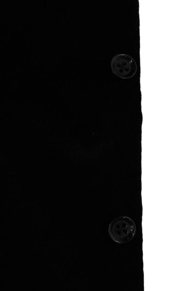 Stafford Mens Black Cotton Blazer Button Solid Fall Size 44