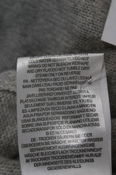 Minnie Rose Womens Cape Cashmere V-Neck Sweater Gray Size One Size