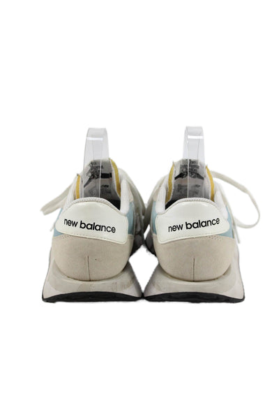 New Balance Womens Suede 237 Lace Up Low Top Sneakers Blue Size White Size 6.5