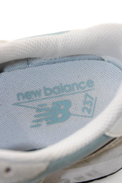 New Balance Womens Suede 237 Lace Up Low Top Sneakers Blue Size White Size 6.5