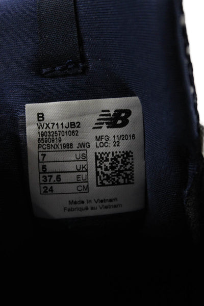 New Balance Womens 711 Lace Up Low Top Sneakers Navy Blue Size 7