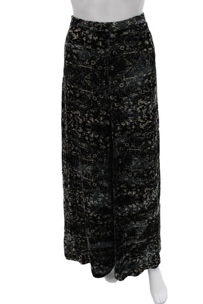 Haute Hippie Womens Dress Pants Multicolor Animal Print Rayon Zip Size 4