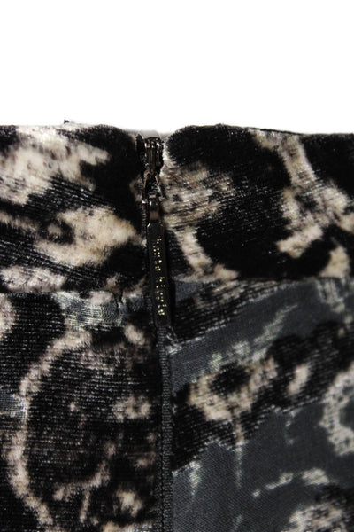 Haute Hippie Womens Dress Pants Multicolor Animal Print Rayon Zip Size 4