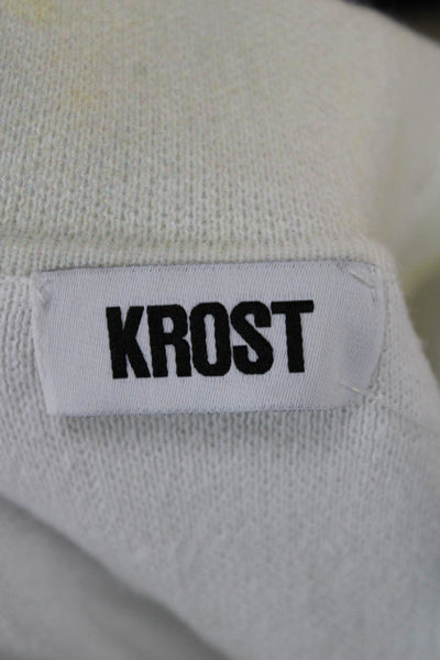 Krost Mens Polo Multicolor Graphic Cotton Short Sleeve Size L