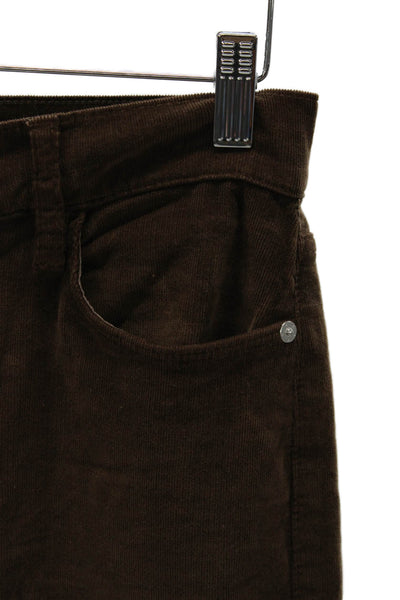 Frame Women Flare Pants High Rise Brown Cotton Size 27