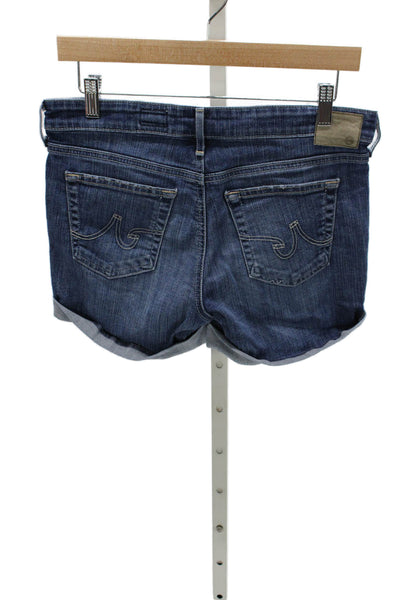 AG Adriano Goldschmied Womens Boyfriend Shorts Blue Size 26