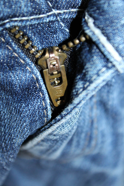 AG Adriano Goldschmied Womens Boyfriend Shorts Blue Size 26