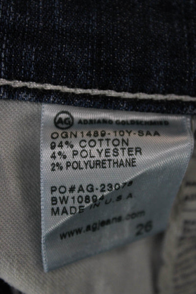 AG Adriano Goldschmied Womens Boyfriend Shorts Blue Size 26