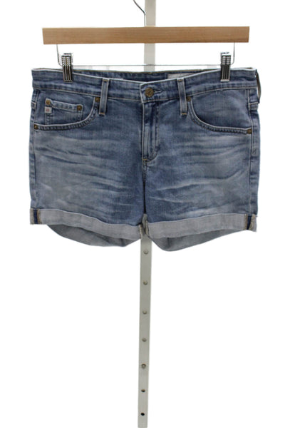 AG Adriano Goldschmied Womens Boyfriend Blue Shorts Size 26