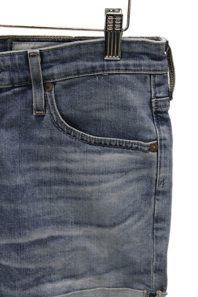 AG Adriano Goldschmied Womens Boyfriend Blue Shorts Size 26