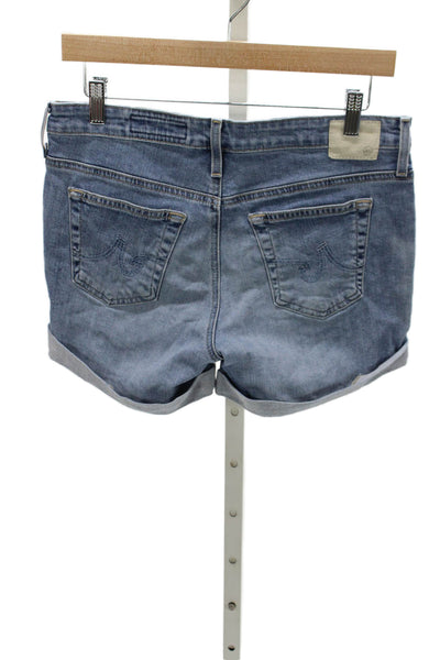 AG Adriano Goldschmied Womens Boyfriend Blue Shorts Size 26