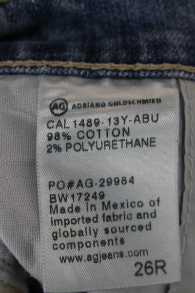 AG Adriano Goldschmied Womens Boyfriend Blue Shorts Size 26