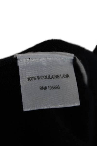 Worth New York Womens Blue Wool Tunic Sweater Boat Neck Long Sleeve Size S