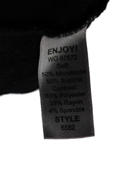 Michael Stars Womens Black Sleeveless Tank MicroModal Size One Size