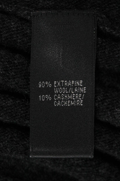 Lafayette 148 New York Womens Cardigan Black Shawl Long Sleeve Size S