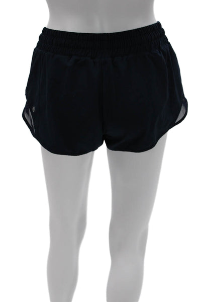 Lululemon Womens Athletic Navy Shorts Recycled Polyester Size 6