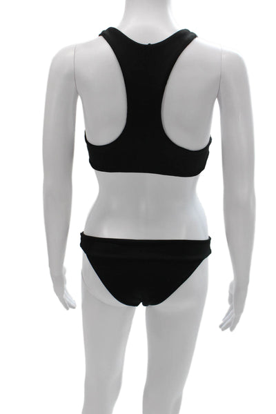 L Space Womens Black Bikini Solid Nylon Spandex Size XS