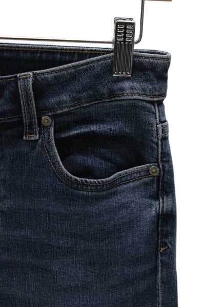 Daze Women Flared Jeans Blue Mid Rise Cotton Inseam 31 Size 26