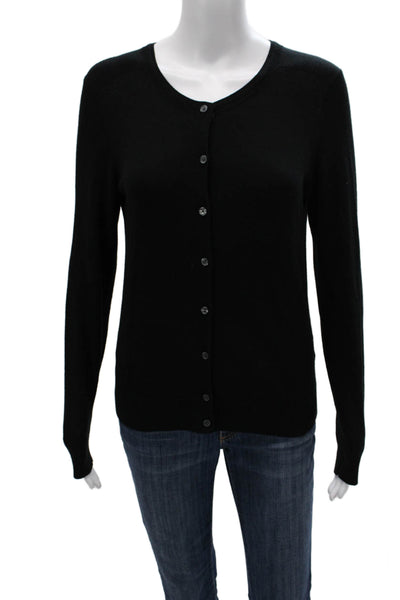 Banana Republic Womens Black Cardigan Long Sleeve Round Neck Size XS