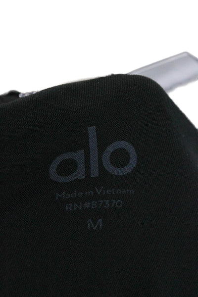 Alo Mens Athletic Black Polyester Drawstring Shorts Size M