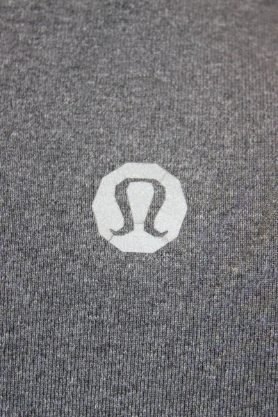 Lululemon Mens Track Jacket Gray Nylon Zip Long Sleeve Size S