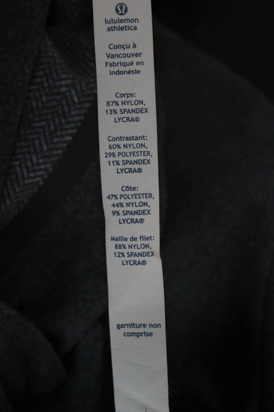 Lululemon Mens Track Jacket Gray Nylon Zip Long Sleeve Size S