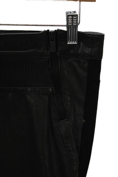 Maje Womens Ankle Leather Leggings Black Size 36