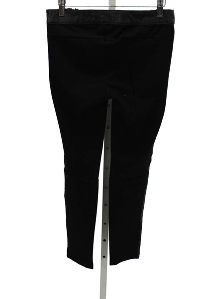 Maje Womens Ankle Leather Leggings Black Size 36
