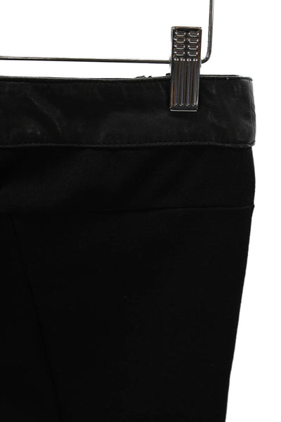 Maje Womens Ankle Leather Leggings Black Size 36