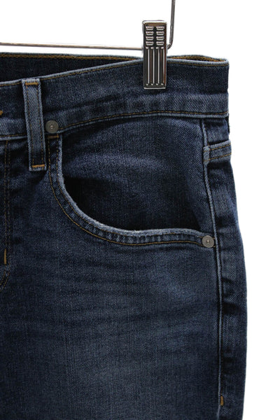 Hudson Womens Skinny Jeans Blue Mid Rise Button Size 30