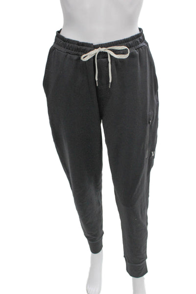 Vuori Mens Jogger Pants Black Polyester Drawstring Size S