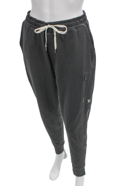 Vuori Mens Jogger Pants Black Polyester Drawstring Size S