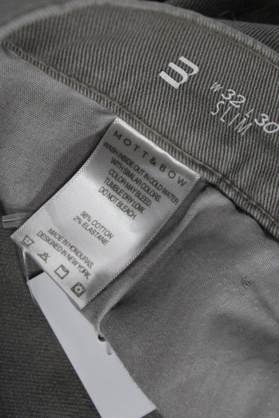Mott and Bow Mens Slim Gray Jeans Size 32