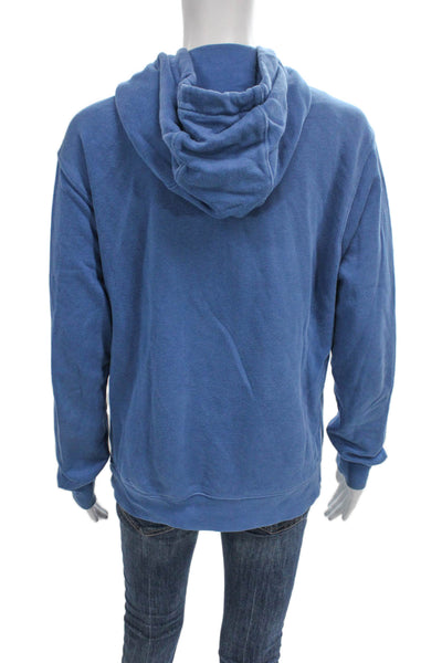 Nike Mens Blue Pullover Hoodie Drawstring Long Sleeve Size S