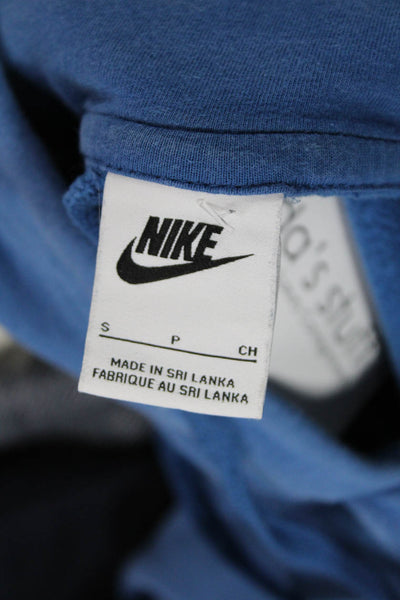 Nike Mens Blue Pullover Hoodie Drawstring Long Sleeve Size S