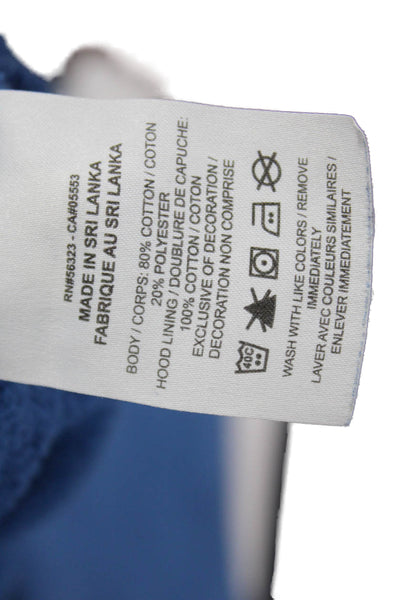 Nike Mens Blue Pullover Hoodie Drawstring Long Sleeve Size S