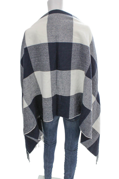 J Crew Women's Fringe Hem Plaid Scarf Wrap Size 62" X 34"