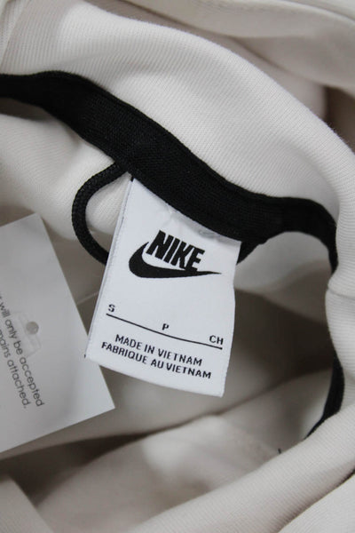 Nike Womens Ivory Cotton Long Sleeve Pullover Size S
