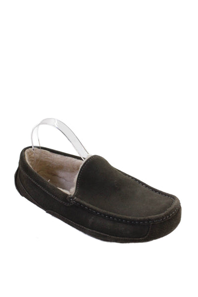 Ugg Men's Round Toe Slip-On Suede Loafers Shoes Gray Size 9