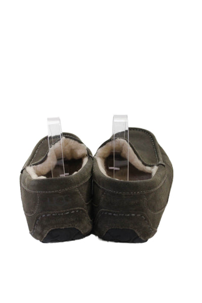 Ugg Men's Round Toe Slip-On Suede Loafers Shoes Gray Size 9