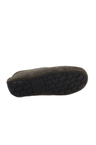 Ugg Men's Round Toe Slip-On Suede Loafers Shoes Gray Size 9
