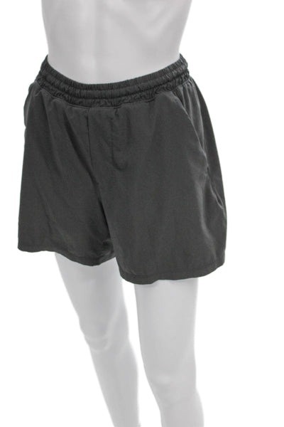 Lululemon Womens Athletic Gray Shorts Polyester Solid Size S