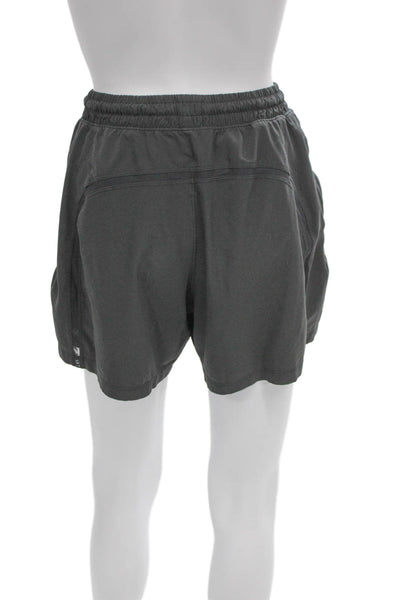 Lululemon Womens Athletic Gray Shorts Polyester Solid Size S