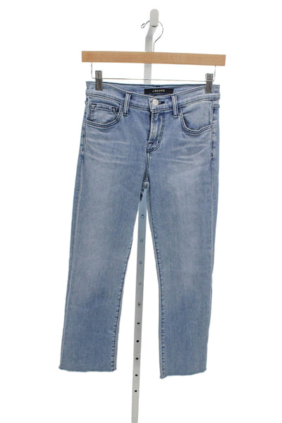 J Brand Womens Skinny Blue Cotton High Rise Jeans Size 24