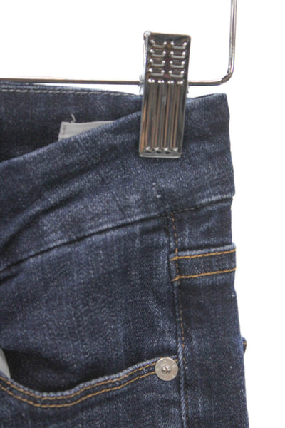 Frame Womens Cropped High Rise Jeans Blue Cotton Size 23