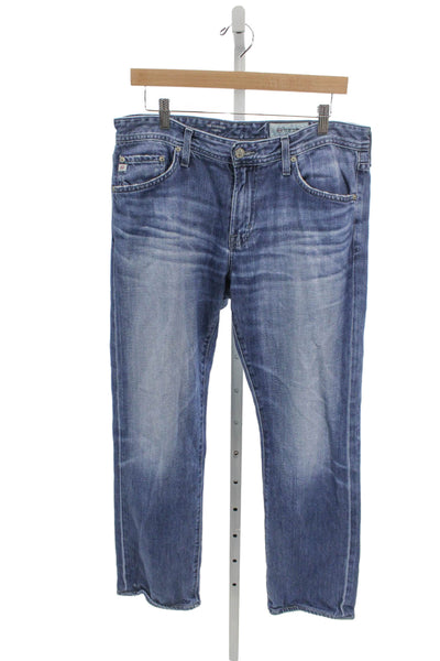 AG Adriano Goldschmied Mens Straight Jeans Blue Size 32